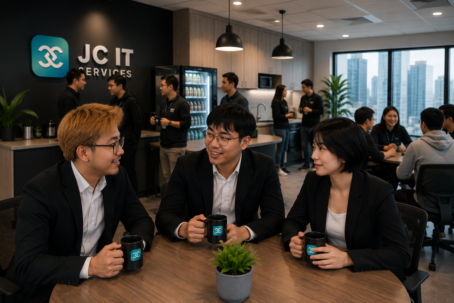 JCIT colleagues connecting and sharing ideas